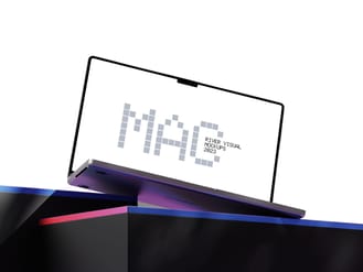 Dispers Reflection Macbook 16 Pro Mockup