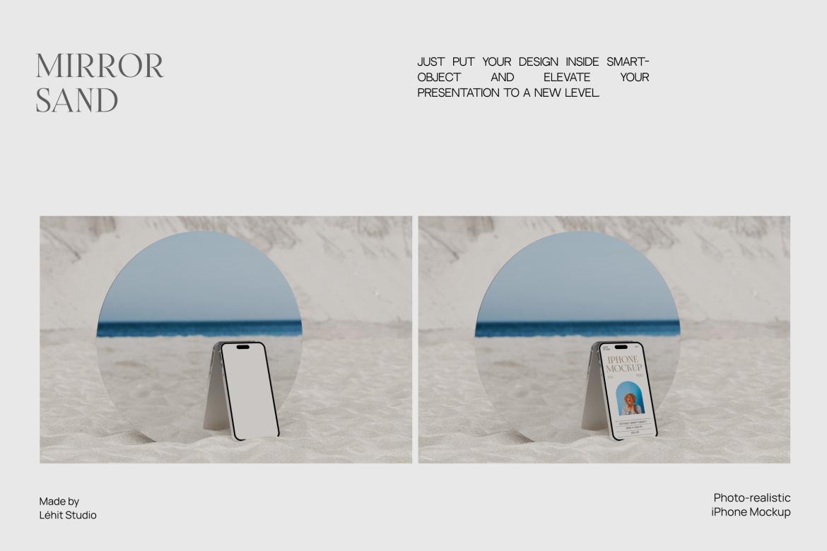 Mirror Sand | iPhone 14Pro Mockup