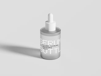 Minimal Serum Bottle Free Mockup