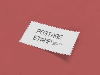 Postage Stamp 001 Free Mockup