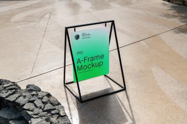 A-Frame Advertising Mockup Scene