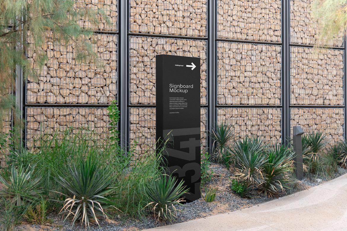 Signboard Advertising Mockup Scene 02