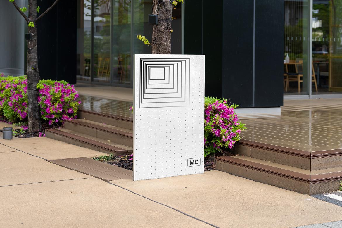 Signboard Advertising Mockup Scene 04