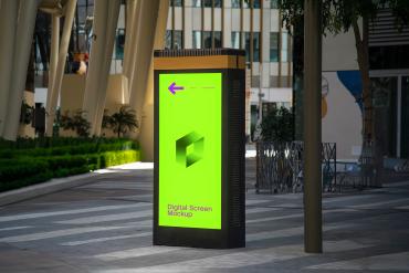 Digital Screen Advertising Mockup Scene 02