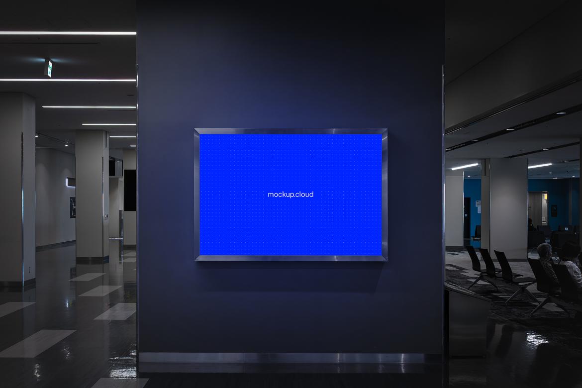 Digital Screen Advertising Mockup Scene 05