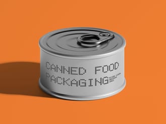 Canned Food Packaging 002 Free Mockup
