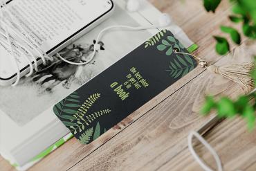 Bookmark with Tassel Mockup