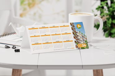 Tent Desk Calendar Mockup
