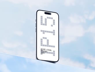 Clear Sky iPhone 15 Pro Free Mockup