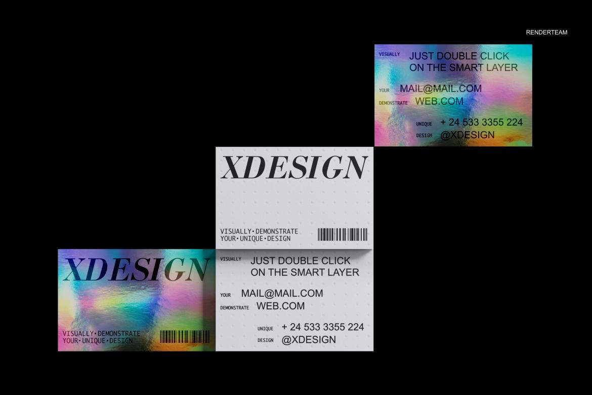 Holographic Brand Identity Mockups