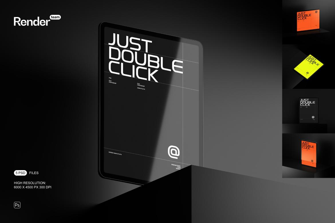 iPad Pro 12.9 Mockup Set