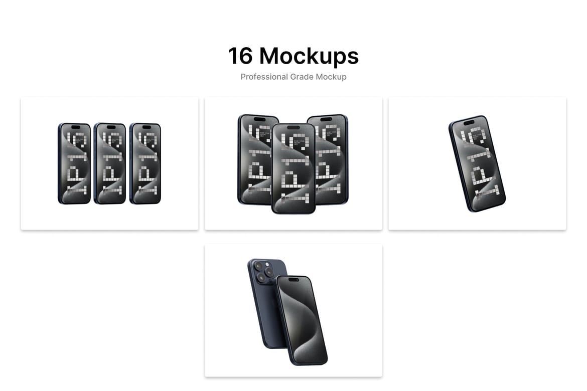 iPhone 15 Pro Mockup 16 PSD