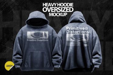 Heavy Hoodie Oversized Mockup