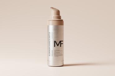 Aluminum Pump Bottle Mockup