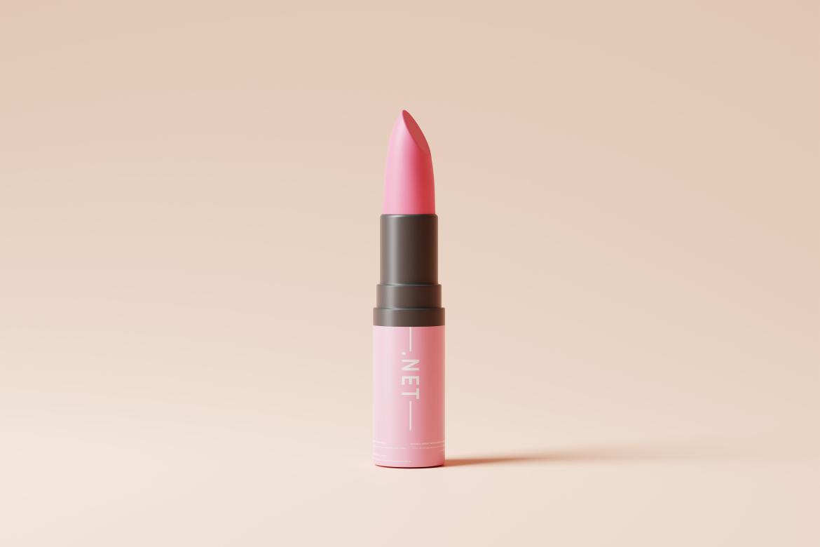 Lipstick Mockups featuring a Plastic Cosmetic Lipstick