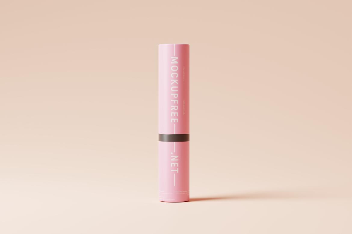 Lipstick Mockups featuring a Plastic Cosmetic Lipstick