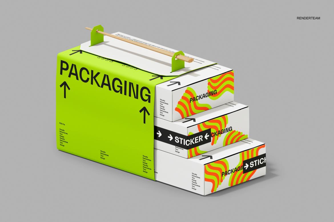 Sushi Box Mockup Set