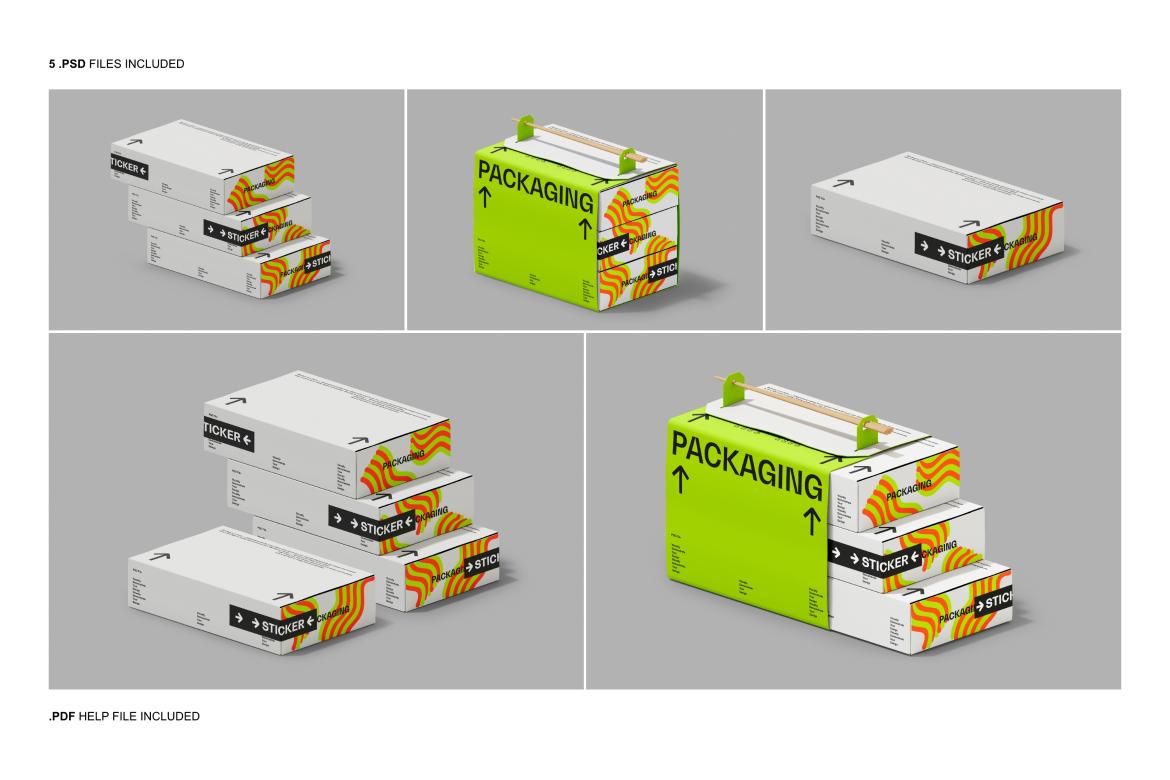 Sushi Box Mockup Set
