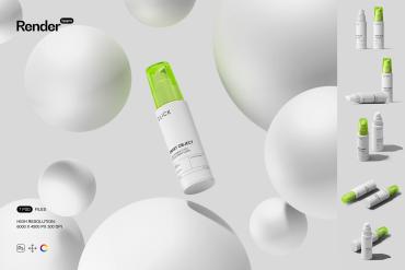 Pump Bottle Mockup Set