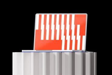 Laptop Screen on Art Plinth Mockup