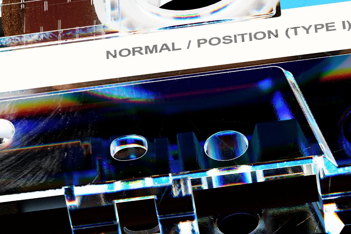 Dirty Cassette Tape Mockup