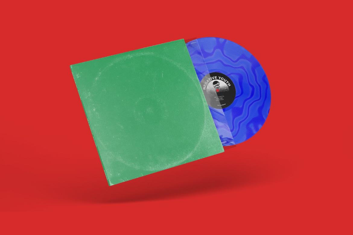 Vintage Floating LP Vinyl Record Cover