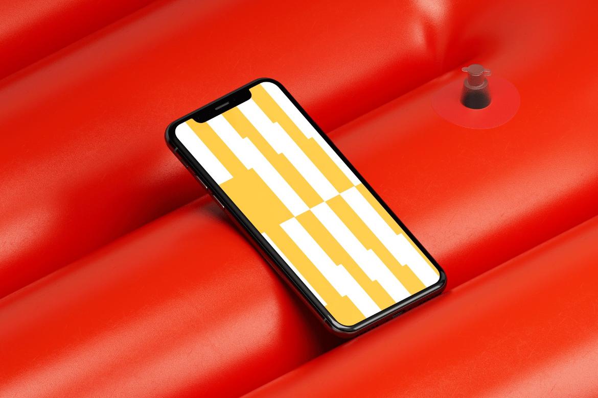 Inflatable iPhone Screen Mockup