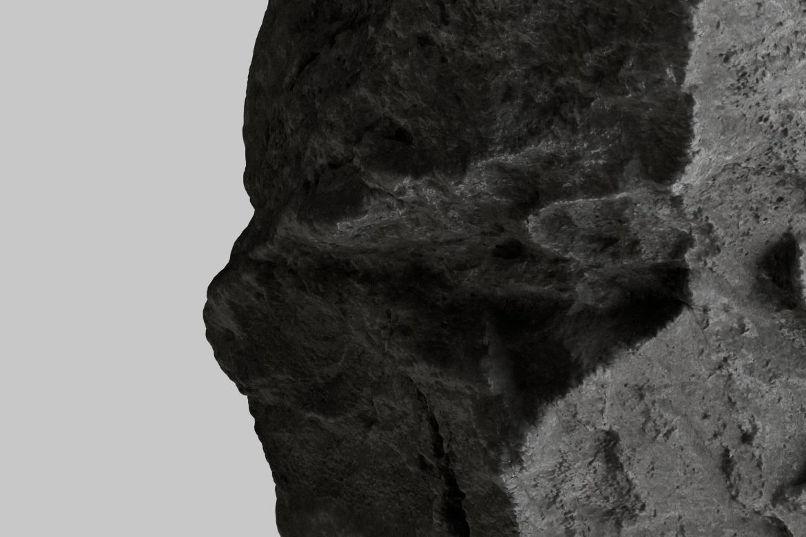 Laptop Balance on Rock Mockup Portrait
