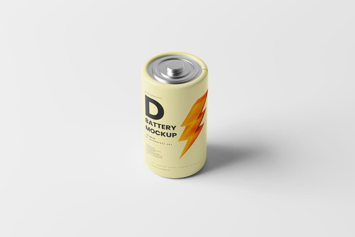 D Battery Mockups