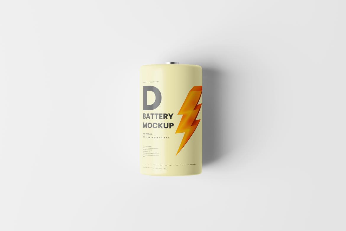 D Battery Mockups