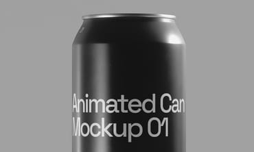 Animated Can Mockup