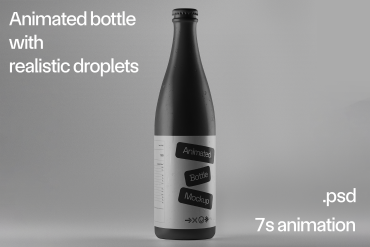 Animated Bottle Mockup
