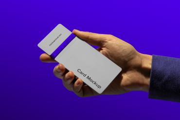 Invitation Ticket Mockup Scene / Sharp Series 02