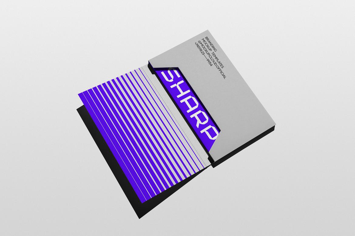 Folder Branding Mockup Scene / Sharp Series