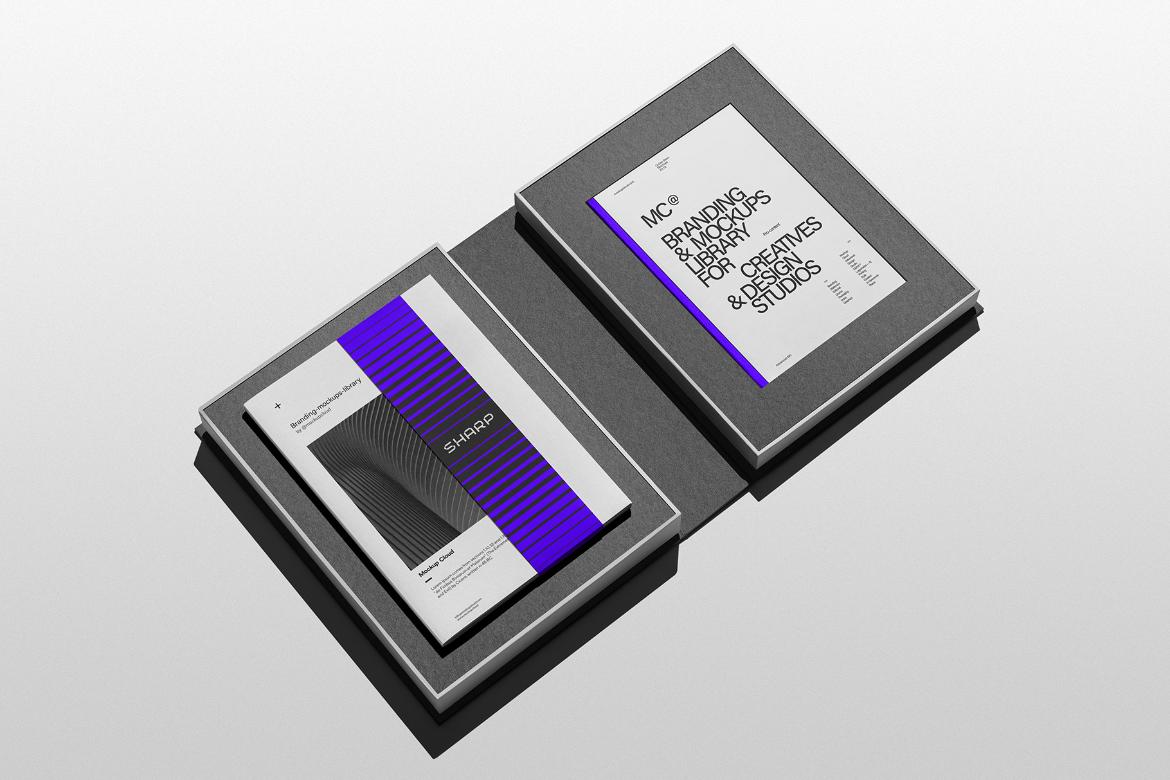 Branding Packaging Mockup Scene / Sharp Series 02