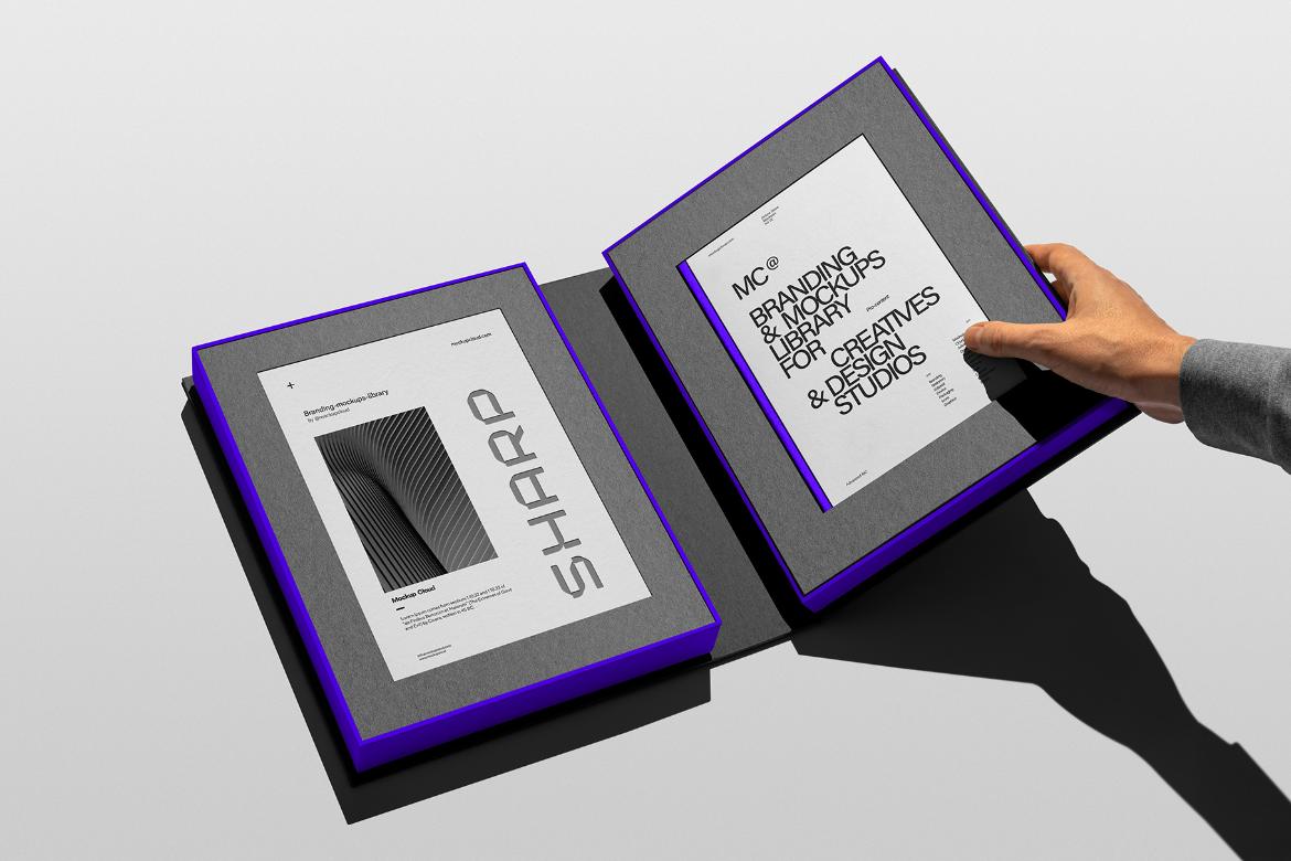 Branding Packaging Mockup Scene / Sharp Series 04