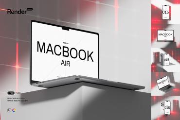 MacBook and iPhone Mockup Set
