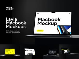 Layla Macbook Mockups