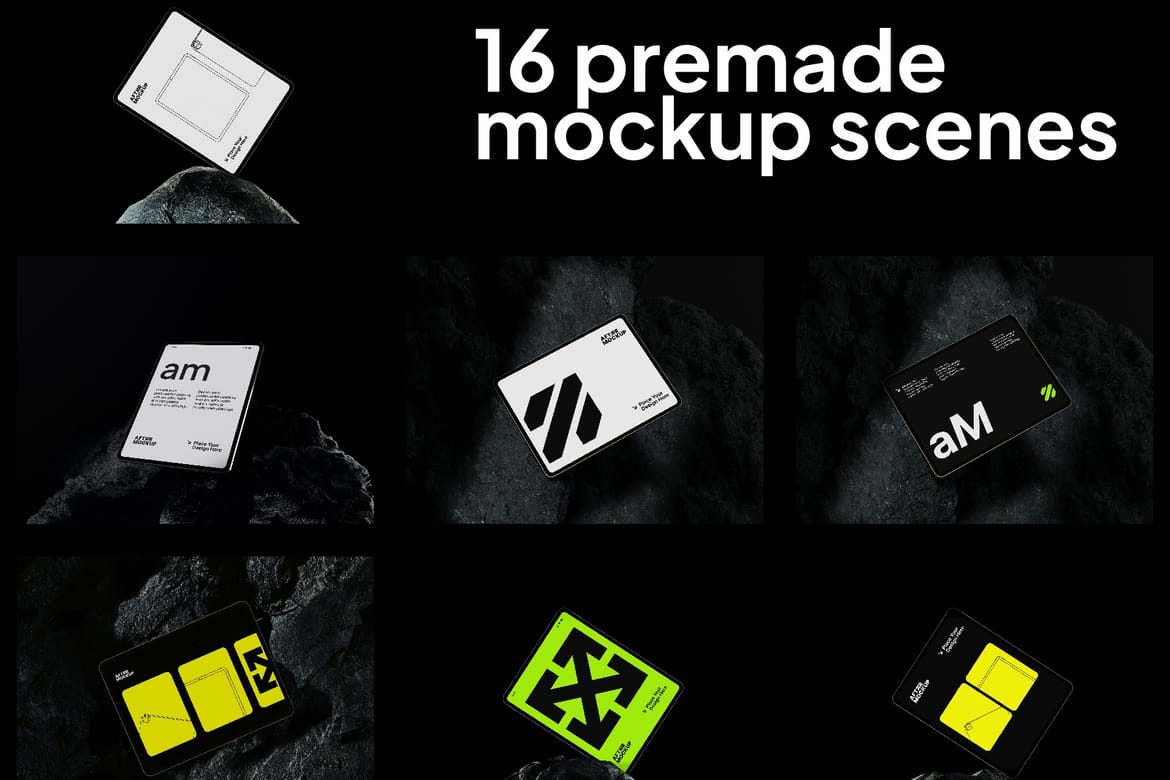 Black Rock iPad Mockups