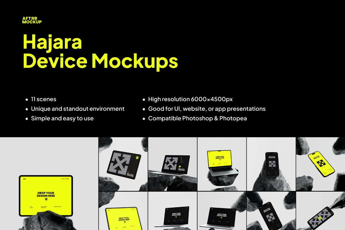 Hajara Device Mockups