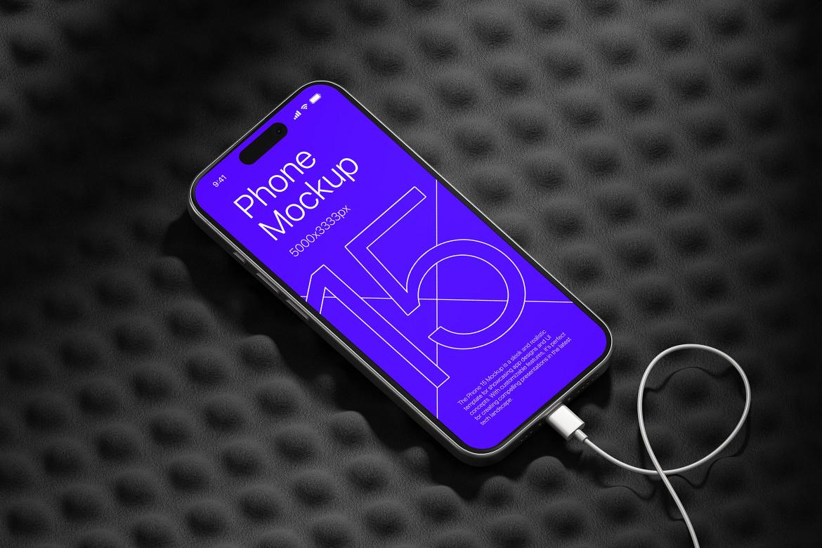 iPhone 15 - App Presentation Mockup