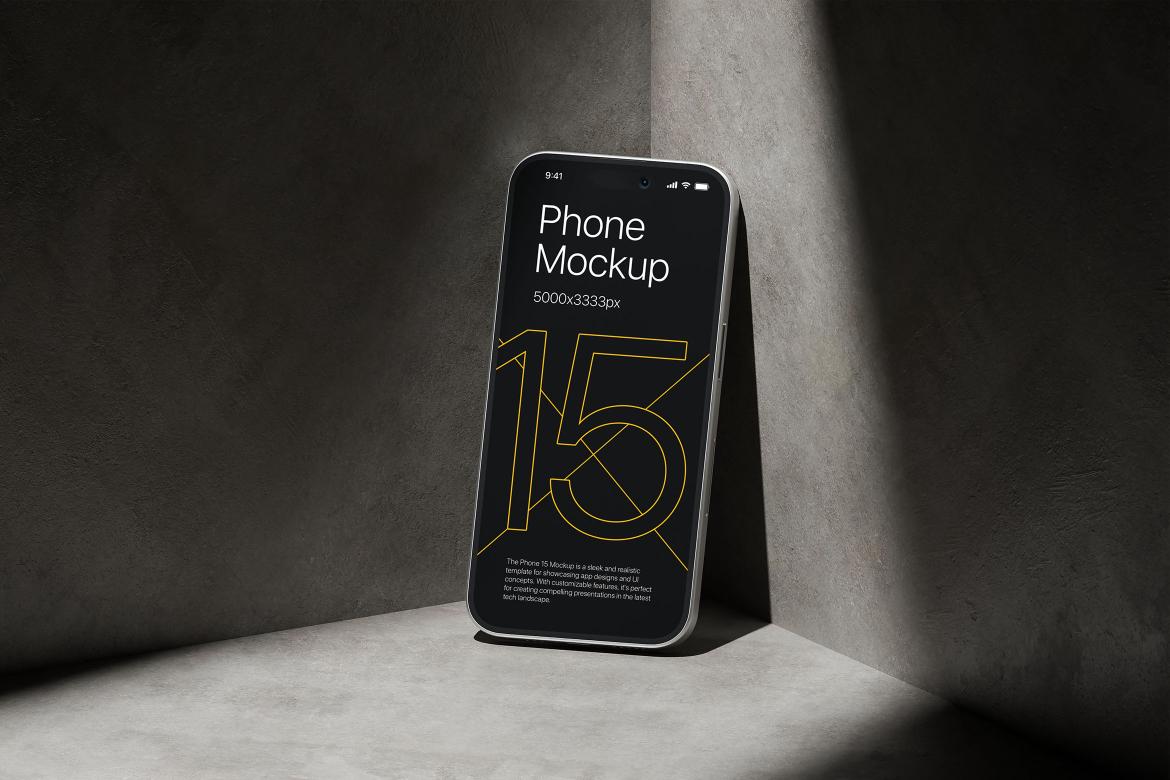 iPhone 15 - App Presentation Mockup