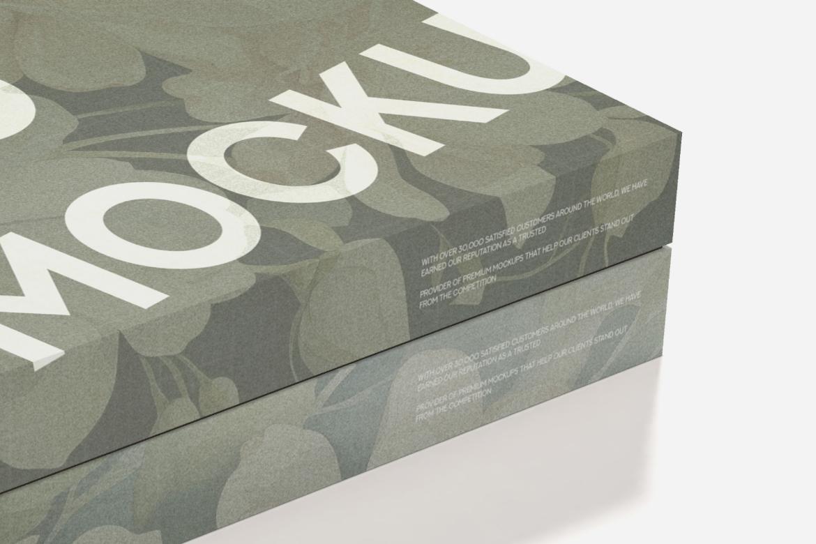 Box With Lid 30x40 Free 3D Mockup