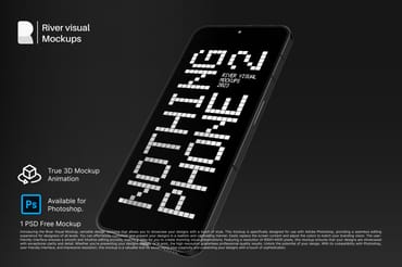 Nothing Phone 2 - 3D Animation Free Mockup