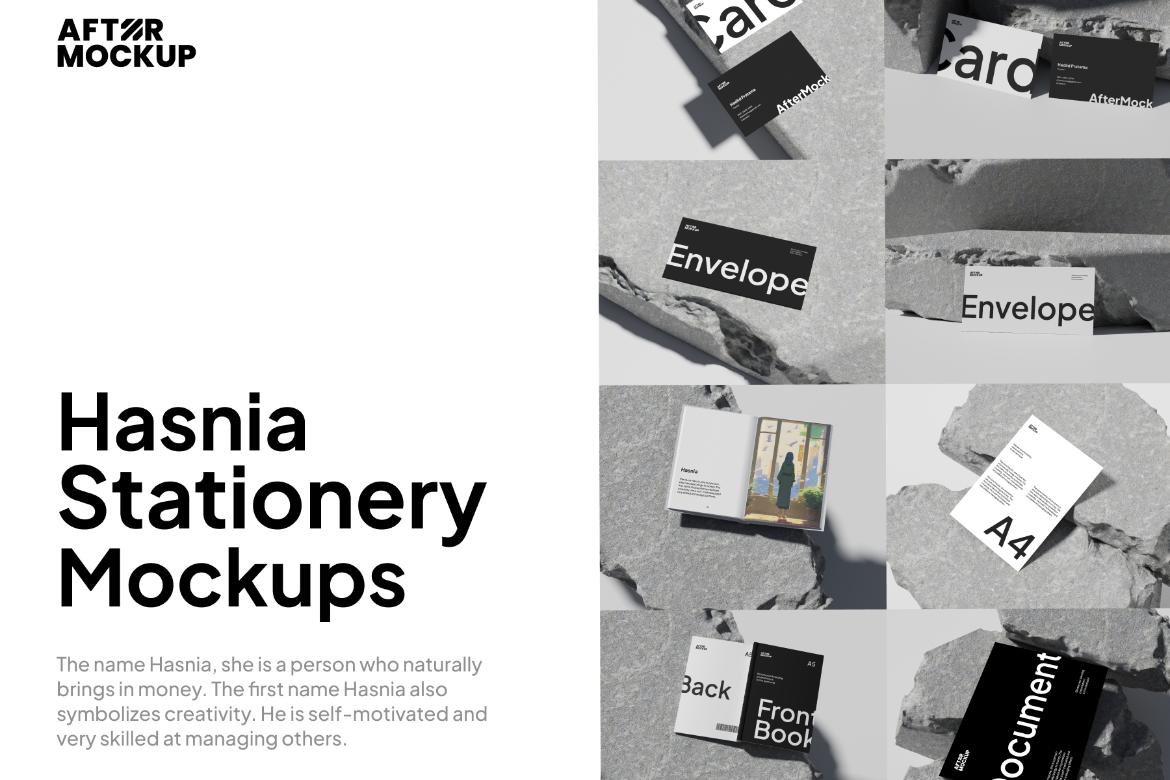 Hasnia Stationery Mockups