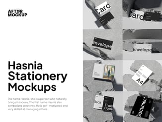 Hasnia Stationery Mockups