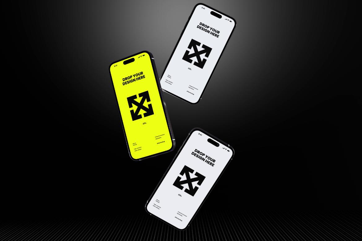 iPhone Floating Mockups