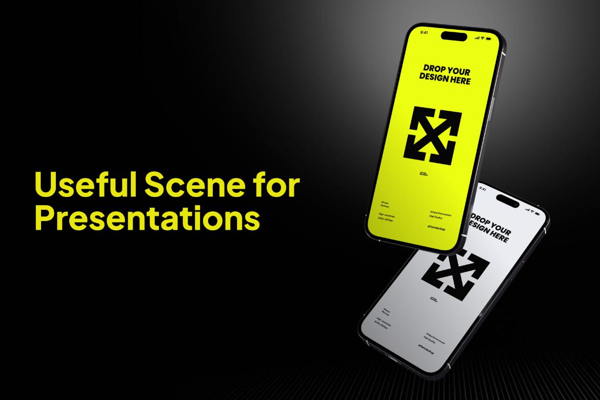 iPhone Floating Mockups