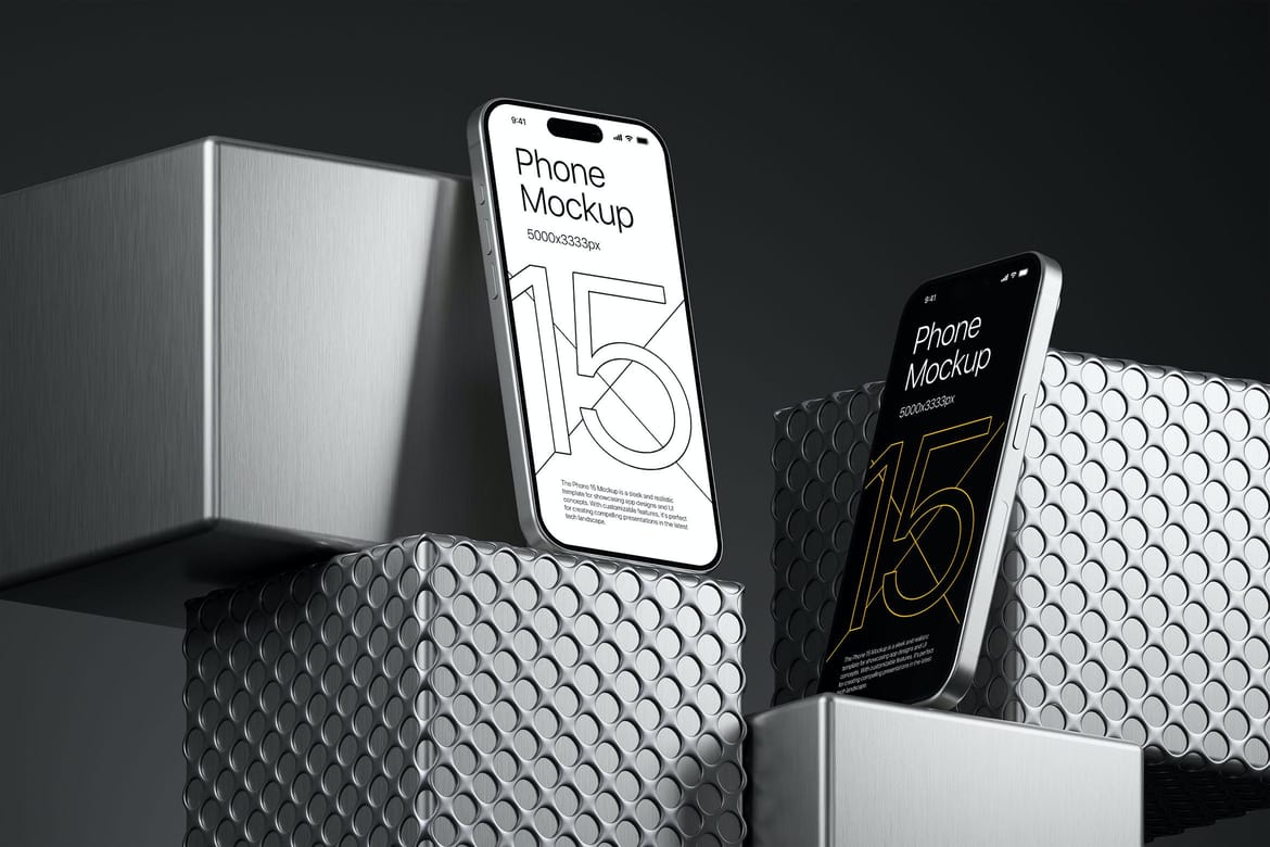 iPhone 15 - App Presentation Mockup