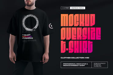 5 Mockups Oversize T-shirt